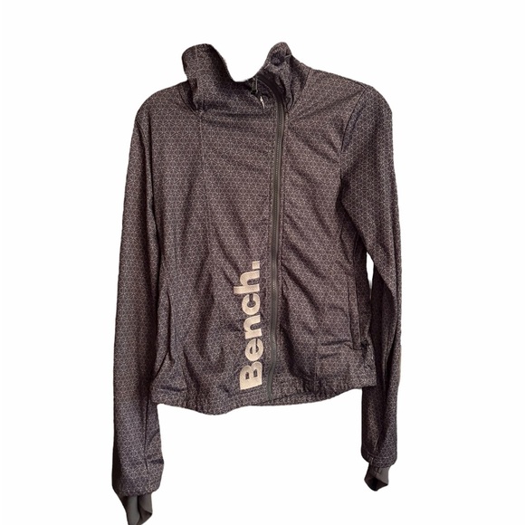 Bench Women's Asymmetric Zip-Up Jacket-Size Medium-Zip up-Embroidered Logo - Picture 10 of 13